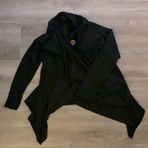 Black wrap cardigan